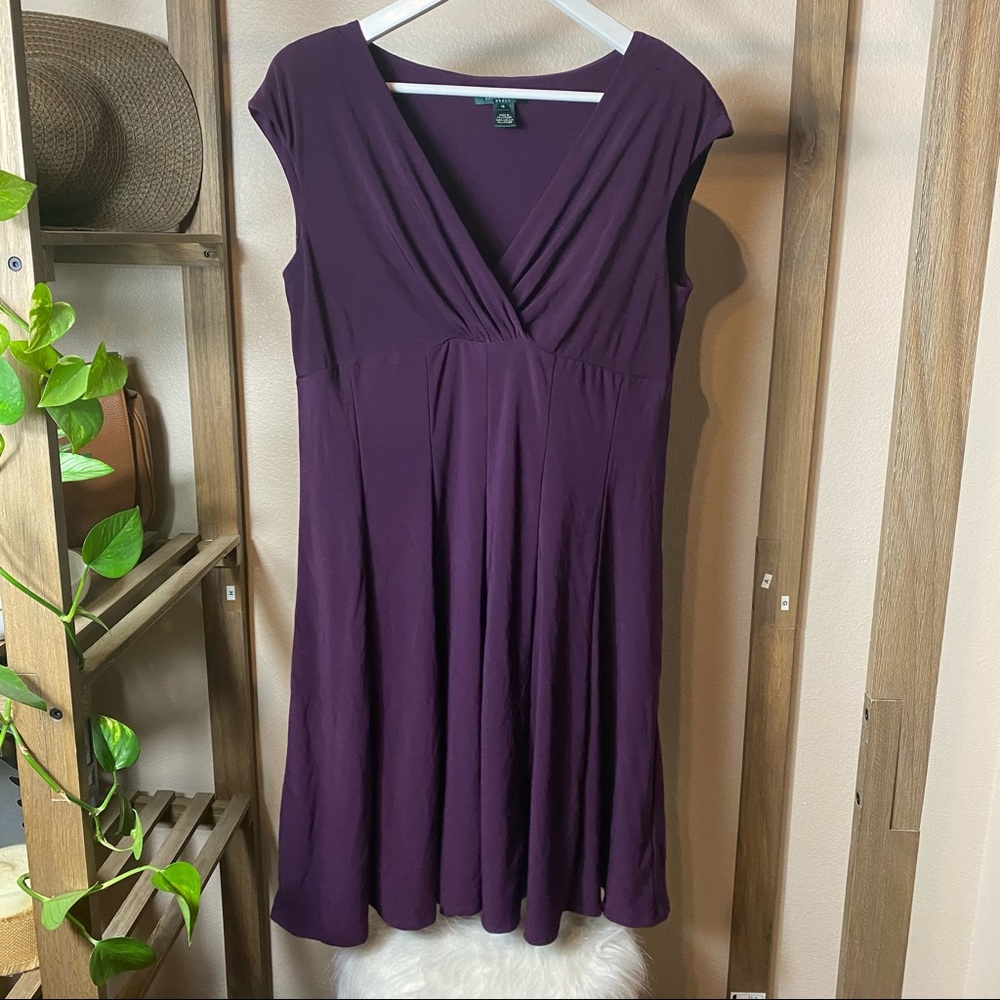 Lauren Ralph Lauren Sleeveless VNeck Dress